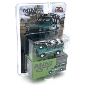 MiniGT 590 Land Rover Defender 110, 1985 County Station Wagon, Trident Green